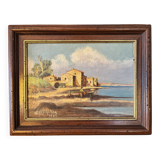 Signed painting, maritime decor