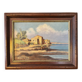 Signed painting, maritime decor