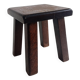 Vintage Rustic French Oak Stool in Pierre Chapo Style, Early 20th-C