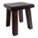 Vintage Rustic French Oak Stool in Pierre Chapo Style, Early 20th-C