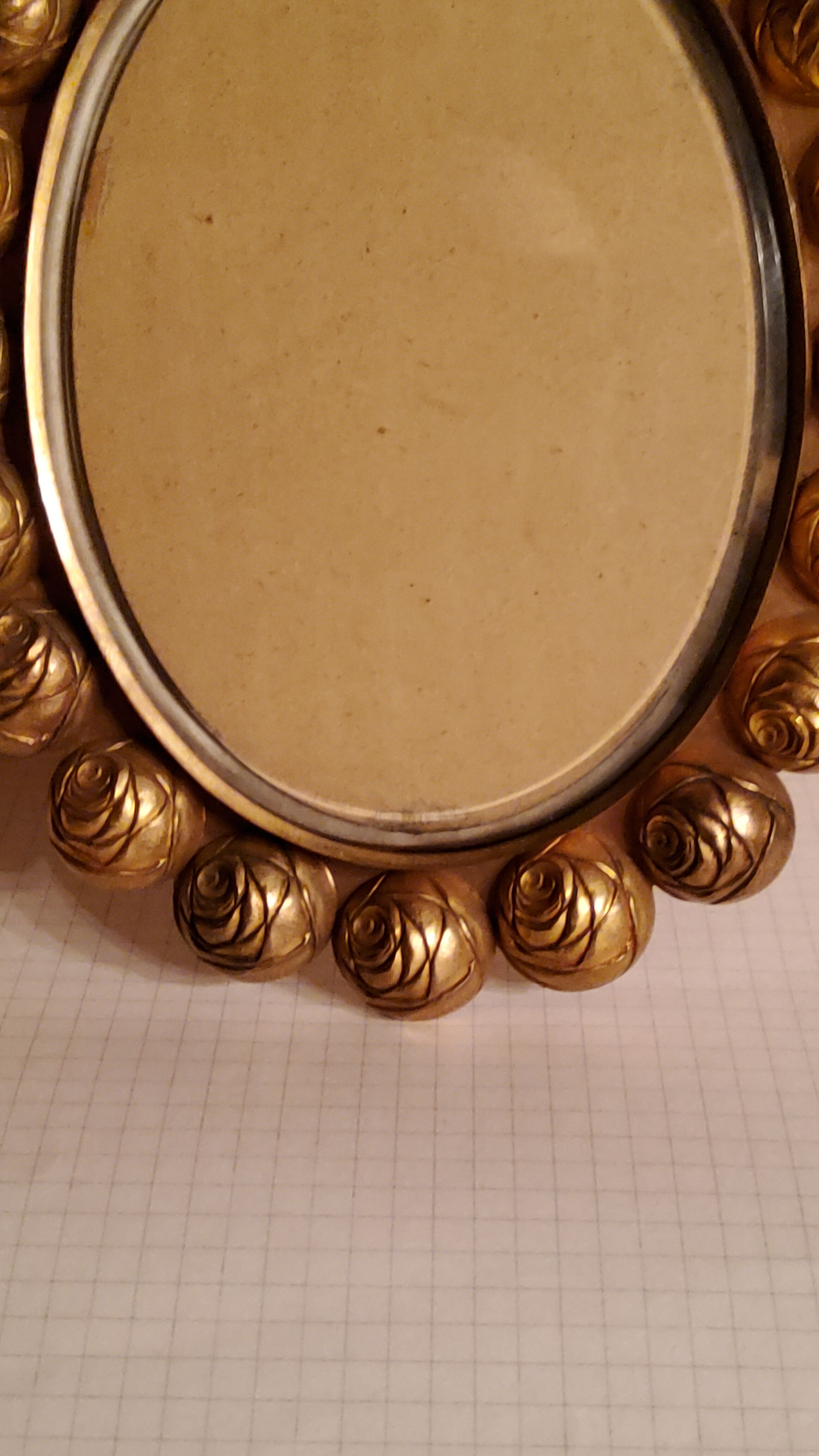 Art Deco photo frame in gilded bronze and gilded brass