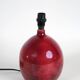 Ceramic lamp foot ox blood