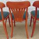 6 professional bar bistro chairs with green imitation seats in their patinas