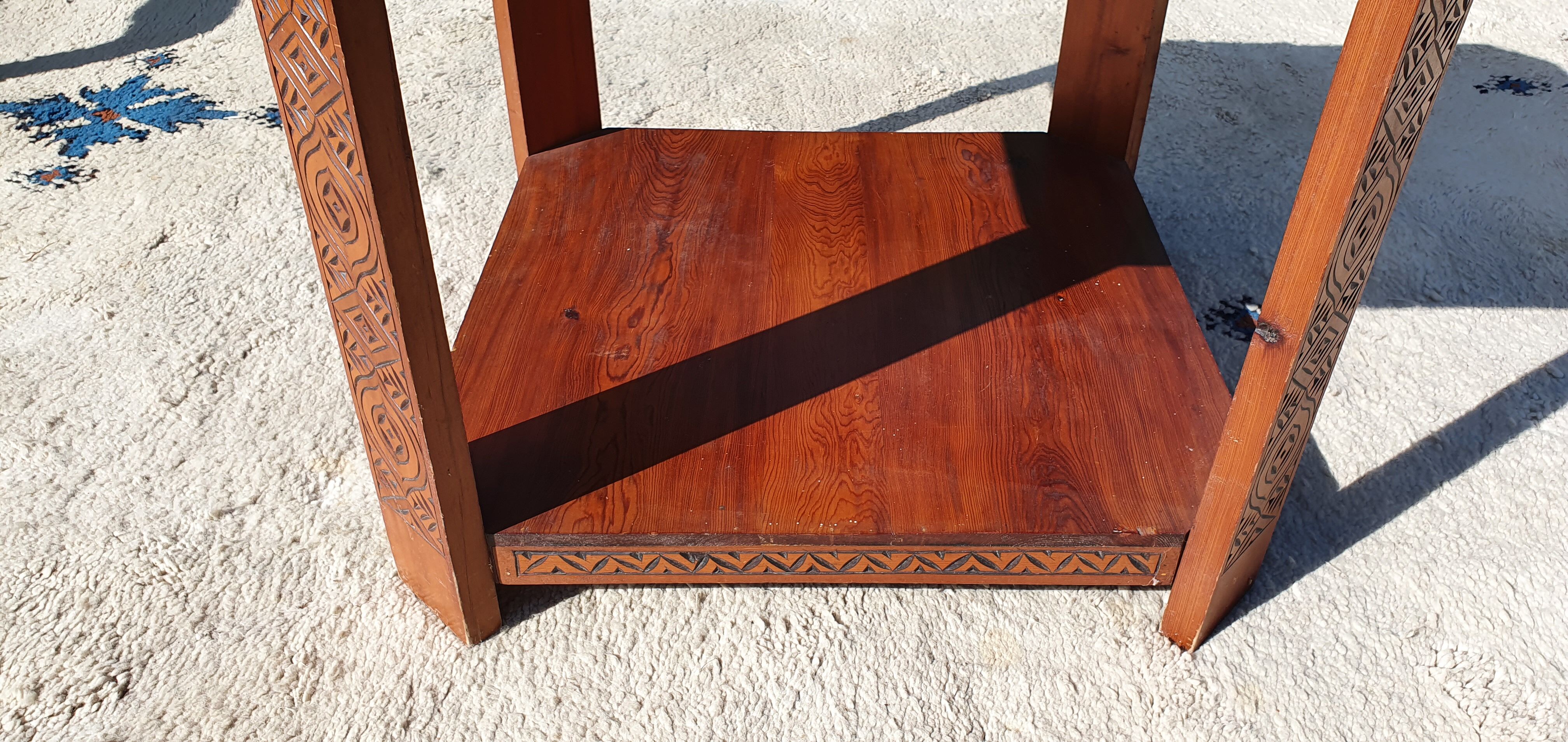 Table pedestal table art deco Morocco 1920