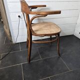 Old caned office chair
