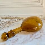 Exposed carafe blown bubble glass