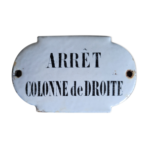 Plaque émaillée