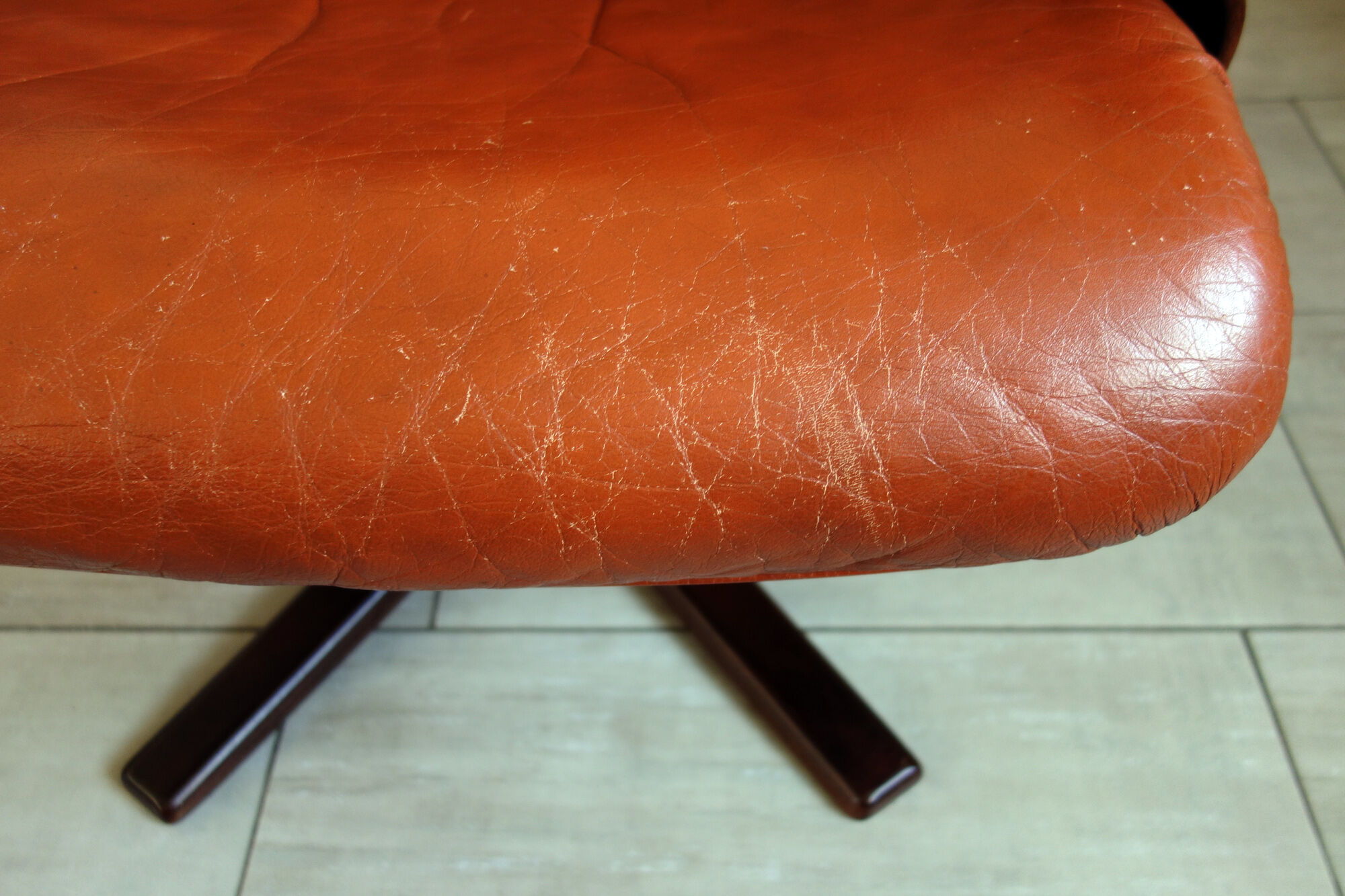 Leather armchair G Mobel, Sweden 60s