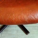Leather armchair G Mobel, Sweden 60s