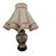 Asian lamp with draped shade