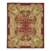 Handmade European Vintage Aubusson Kilim 255 cm x 310 cm
