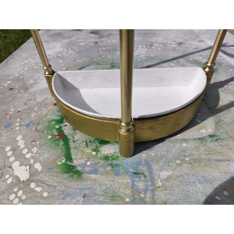 Umbrella stand 1900 brass, cast iron and steel