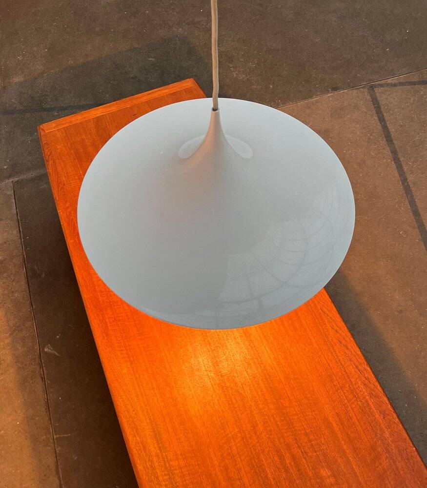 Semi-suspended space mid-century lamp by Bondrup & Thorup for Egoluce, Italy, 1970s.