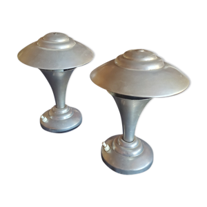 Paire de lampes champignon