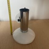 Wall light in metal and chrome-plated plastic