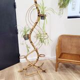 Rattan plant stand