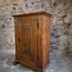 French antique oak wardrobe with one door, 18th century.