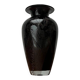 Postmodern black art glass vase by Hans Jürgen Richartz for the Richartz art collection, 1980s.
