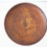 Vintage turned wooden fruit cup