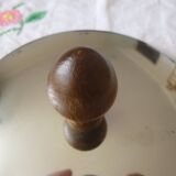 Enameled saucepan with lid 1970s
