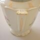 Sugar bowl and milk jar in flowery white porcelain
