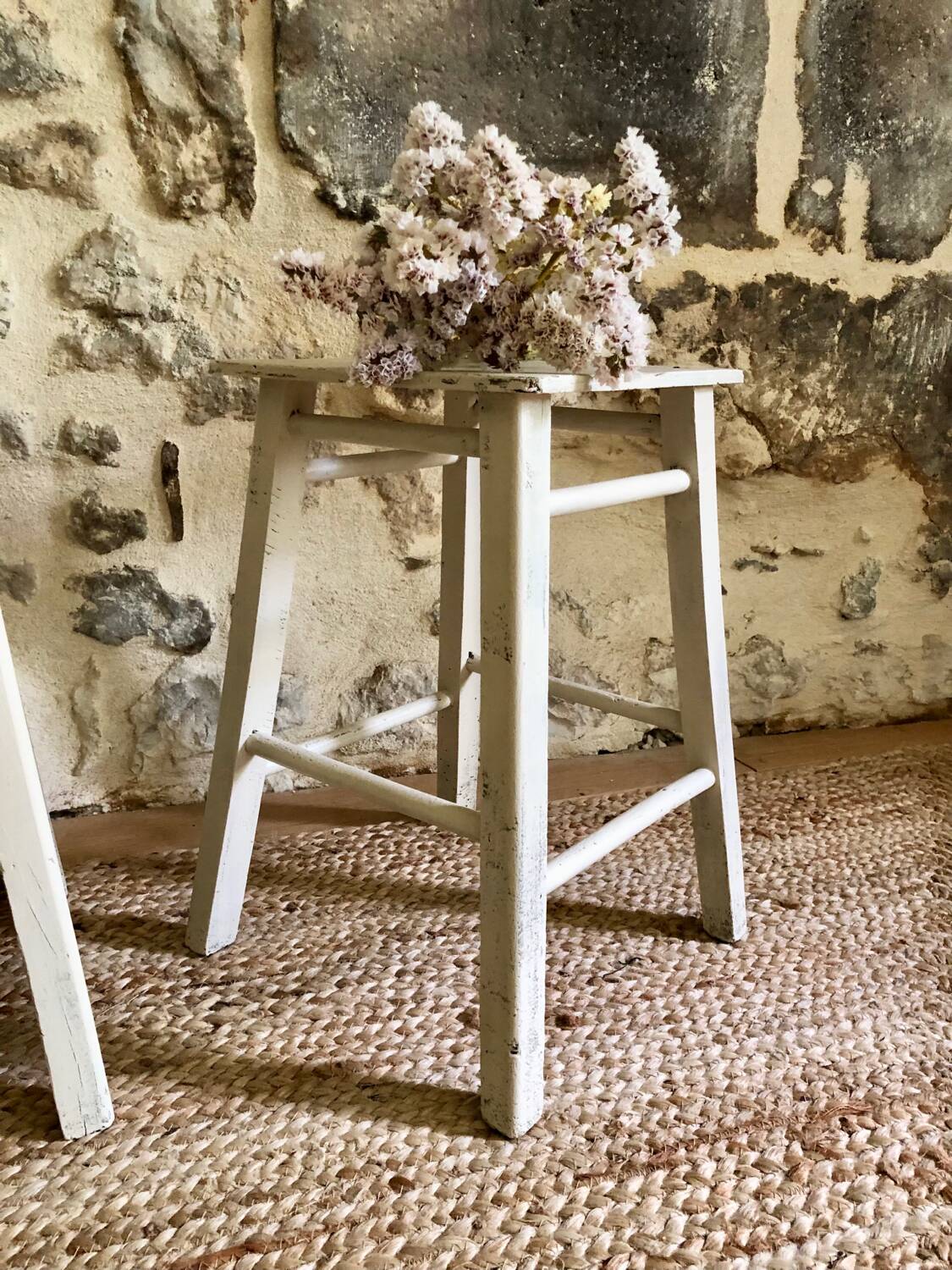 Small antique wooden stools