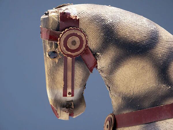 Antique rocking horse, Czechoslovakia, 1940s