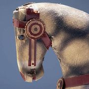 Antique rocking horse, Czechoslovakia, 1940s