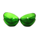 Set of 4 dessert bowls in Vereco green glass.