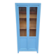 Armoire vitrine parisienne en bois peinte, 1950