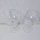 2 crystal wine tasting stemmed glasses