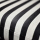 Mid-century modern Scandinavian rounded armchairs with black and white stripes, 1960s.