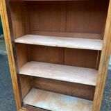 Louis XV bookcase in solid burr walnut from the 18th century