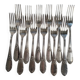 12 SOH Silver Metal Table Forks