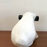 Vintage ceramic wall lamp by JC Peiré 70s