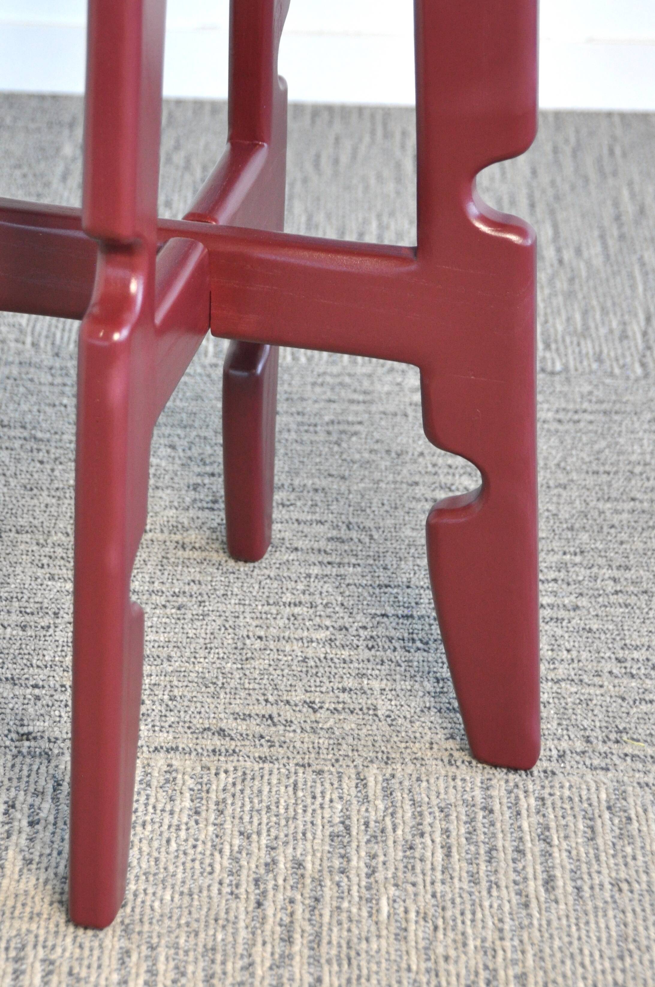 High Stool in Lacquered Ash
