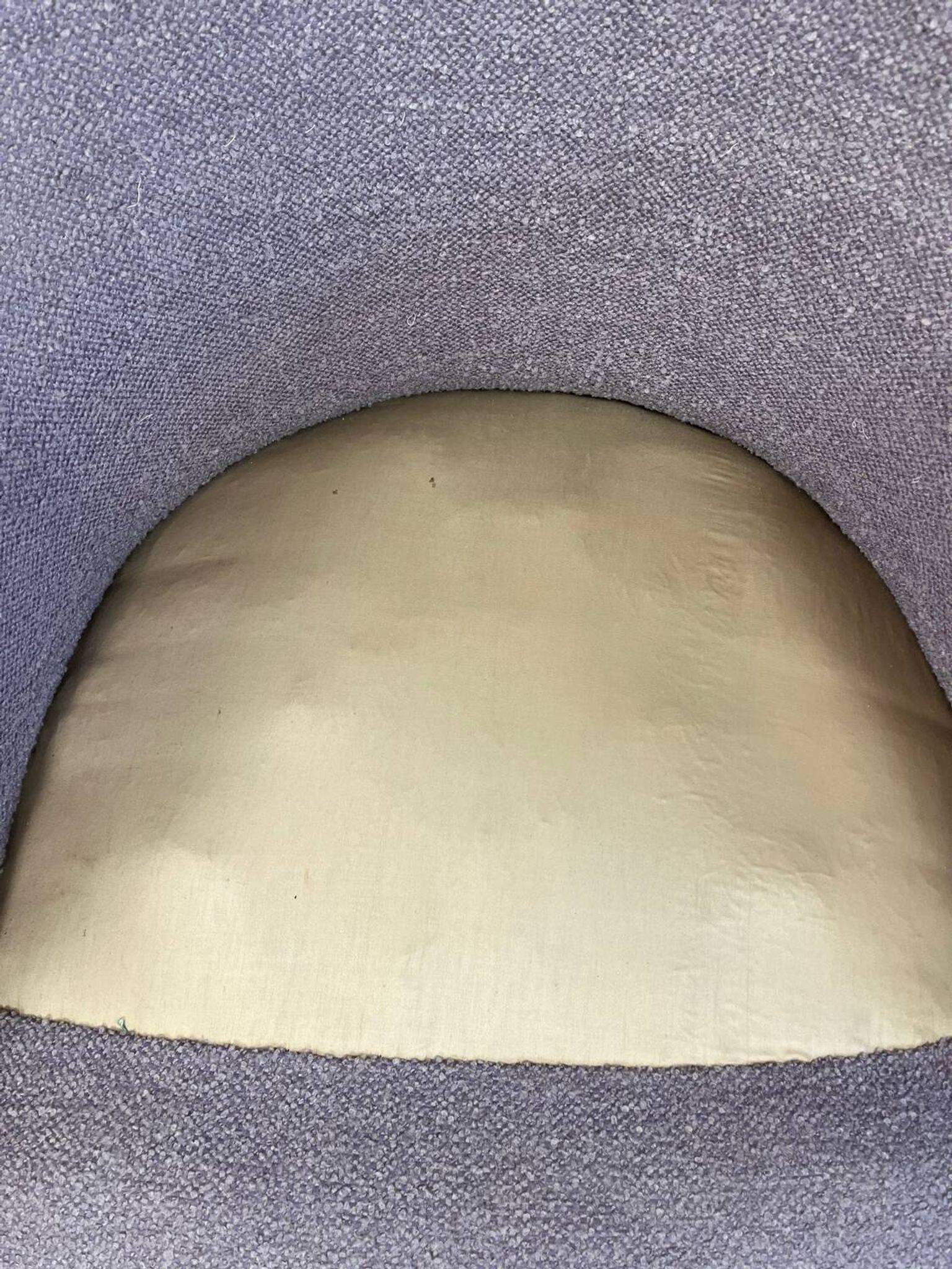 Louis Philippe armchair in wood and lilac fabric
