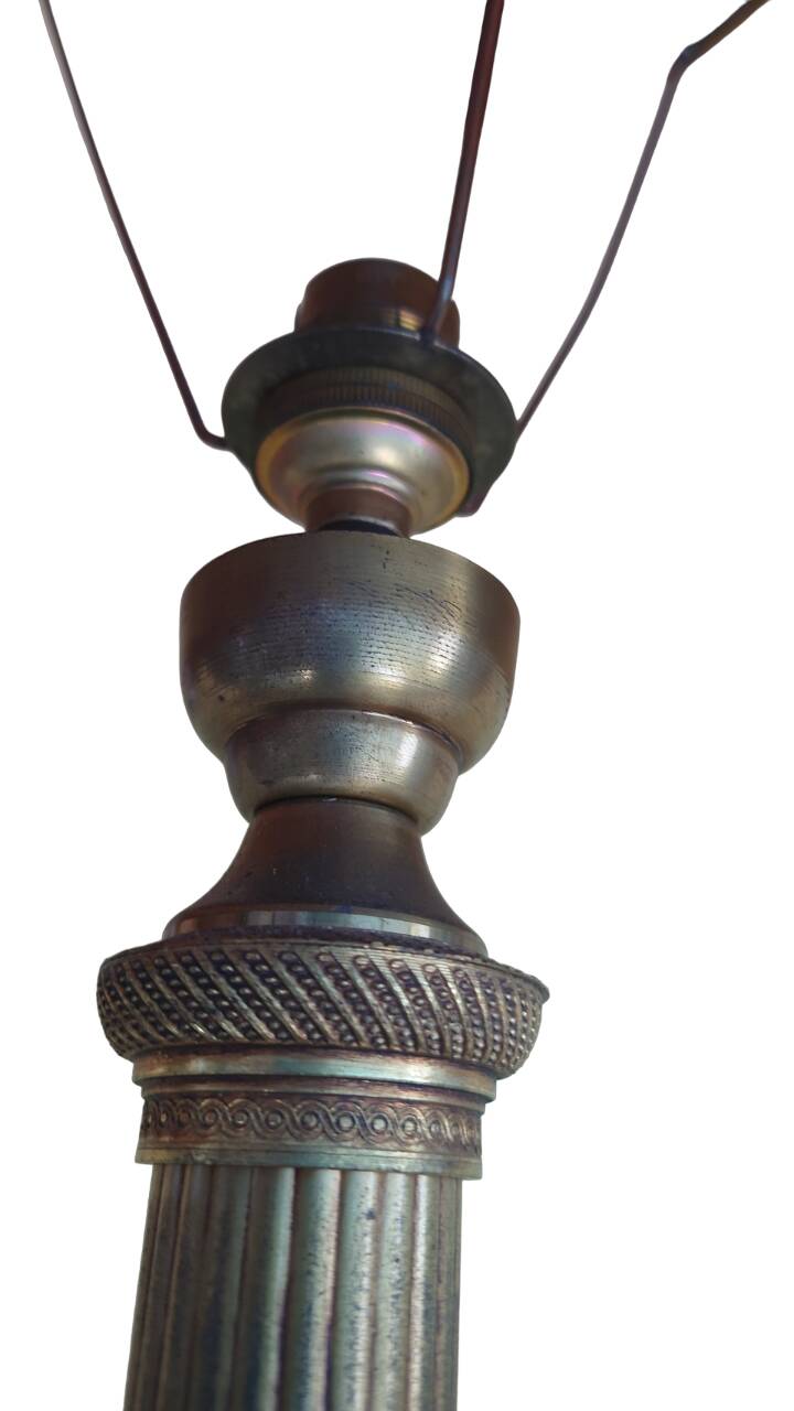 Paires de lampes style empire Abat jour rouge