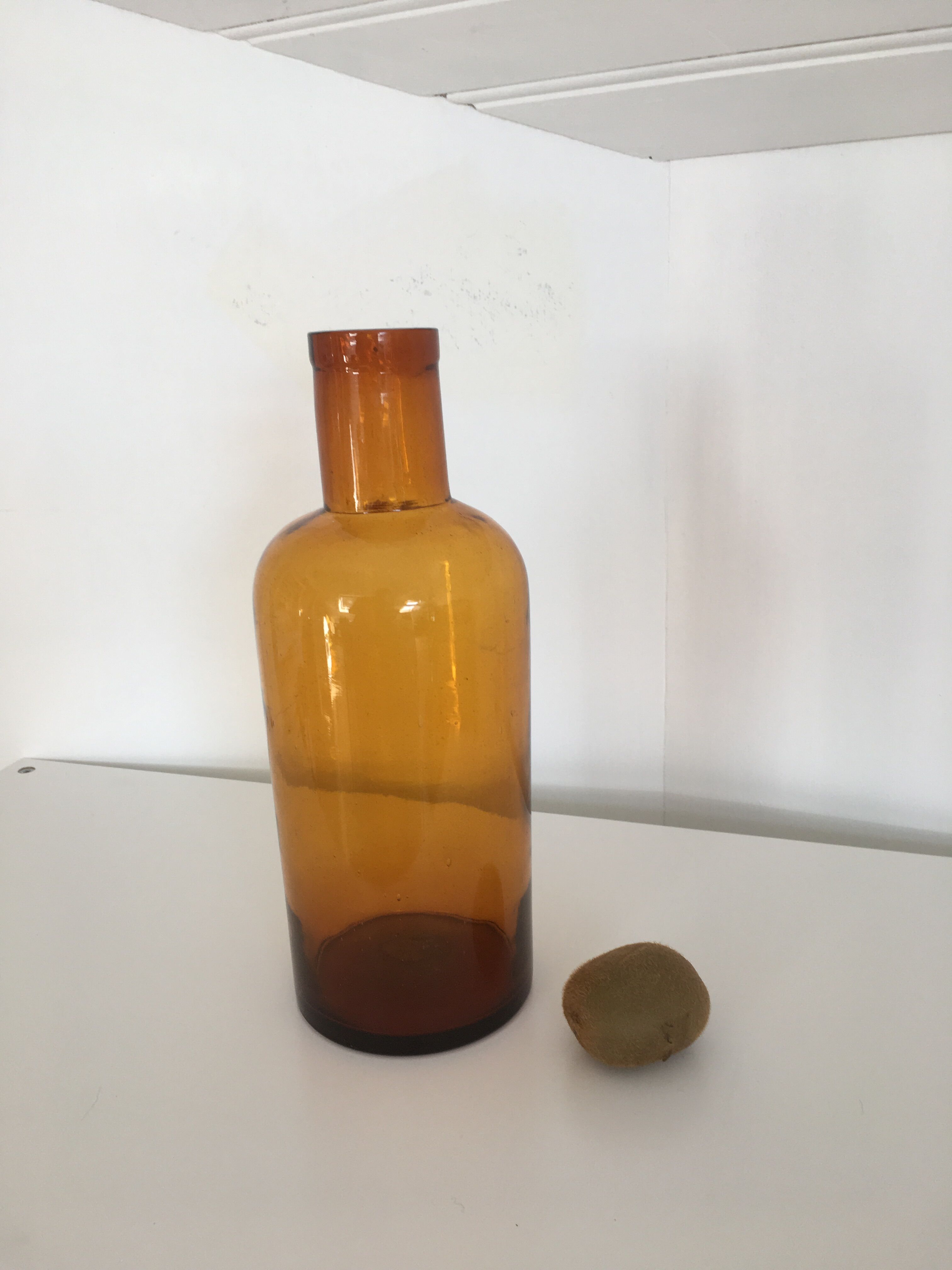 Amber drug bottle