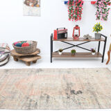 Turkish vintage area rug 221x112cm