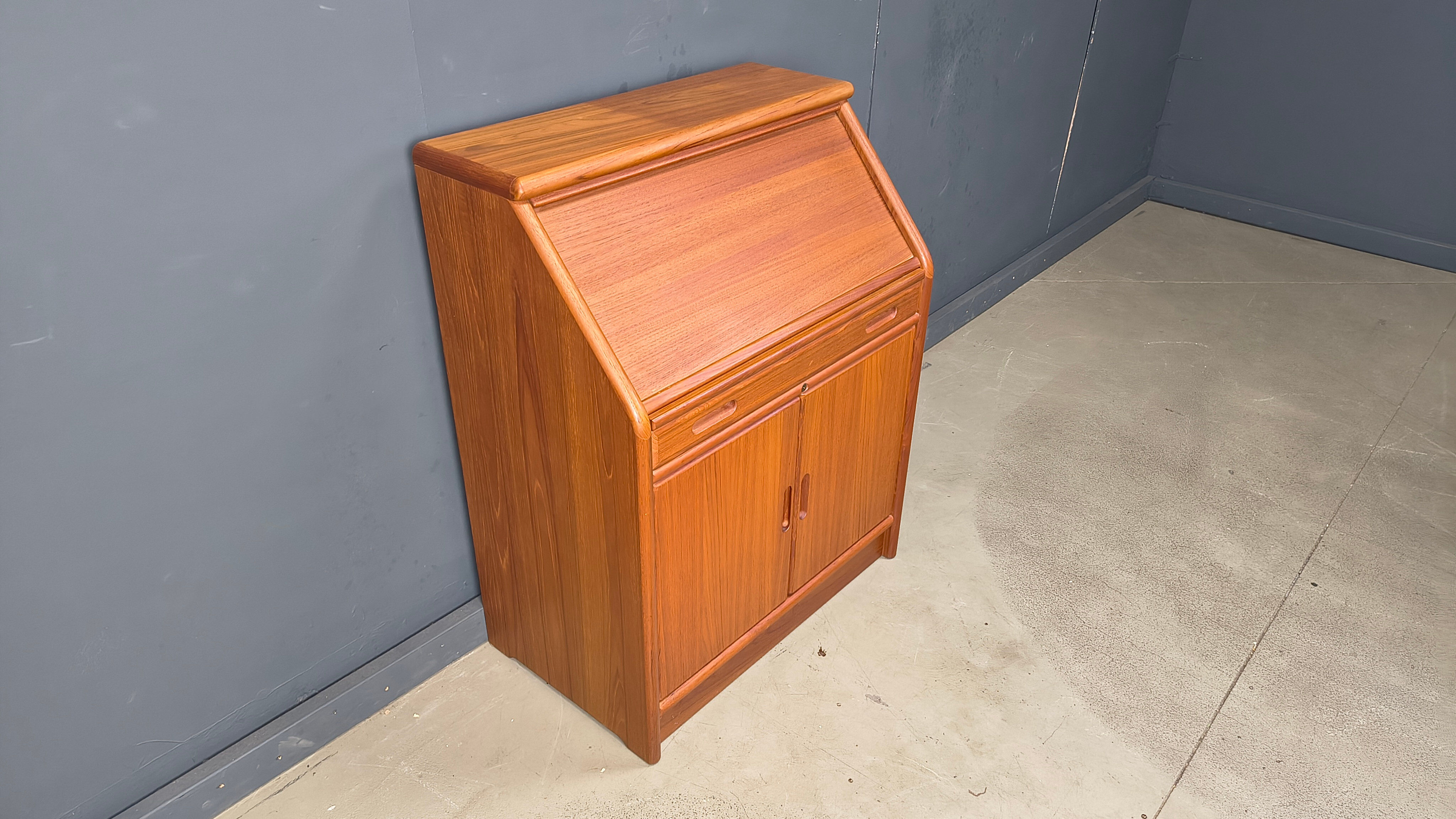 Teak secretaire by Dyrlund, Denmark, 1960s