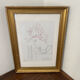 Lithographie, profil, Jean Cocteau