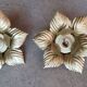 Pair of Masca flower wall lights