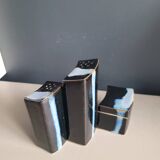 Vintage ceramic salt pepper mustard set