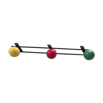 Vintage coat rack 3 balls