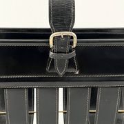 Porte revue en cuir Français mid century