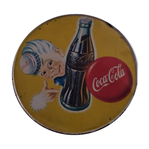 Plaque ronde coca-cola