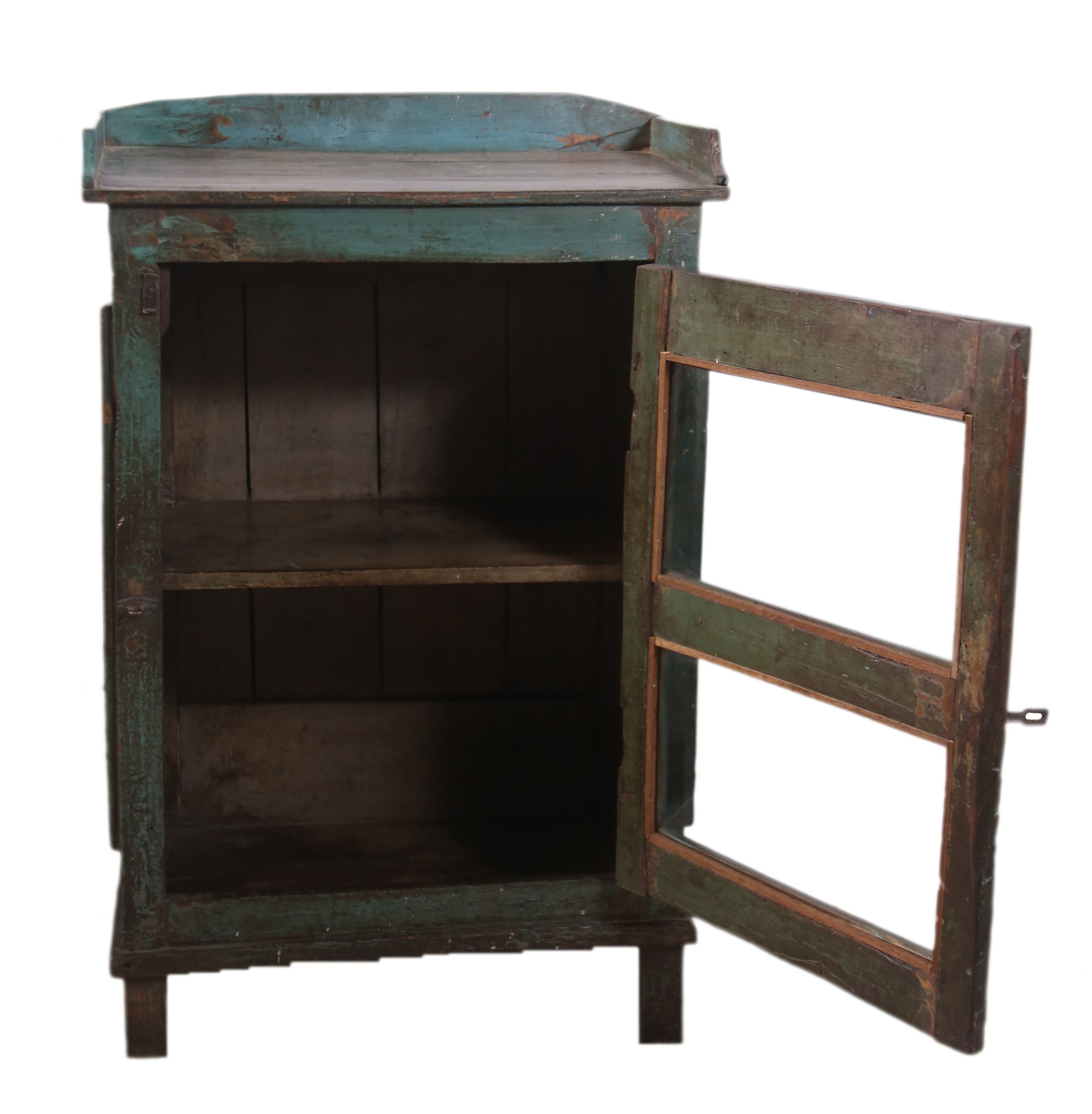 Bedside in ancient Burmese teak