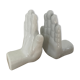 Pair of vintage ceramic hand bookends 70s-80s
