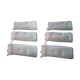 Set de 6 torchons ou serviettes d'invités  et franges
